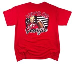 Georgia Bulldogs Donald Trump T-Shirt Men's Large MAGA NCAA 47